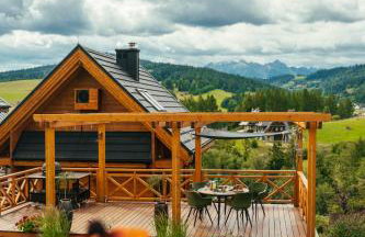 Houten Villa "ReisnaarPolen" Royaal ontbijt tevens Gluten Lactose vrij, Vega en diner mogelijk, sauna en Hottub - Foto 1