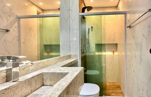 Ap Moderno com vista mar Piscina Ar Condicionado no Guarujá - Photo 32