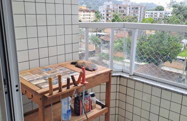 LINDO APARTAMENTO EM UBATUBA NA PRAIA DO ITAGUA, SAUNA, PISCINA, WI-FI, AR CONDICIONADO, 2 VAGAS DE ESTACIONAMENTO e BELA VISTA DA SACADA - Foto 7