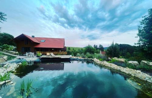 Blockbohlen HolzHaus mit Sauna, Outdoor Jacuzzi und BadeTeich - Foto 74