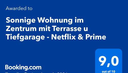 Sonnige Wohnung im Zentrum mit Terrasse u Tiefgarage - Netflix & Prime - Foto 2
