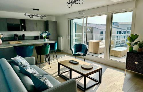 Appartement saint malo neuf, 2 chambres, terrasse, garage - Foto 22