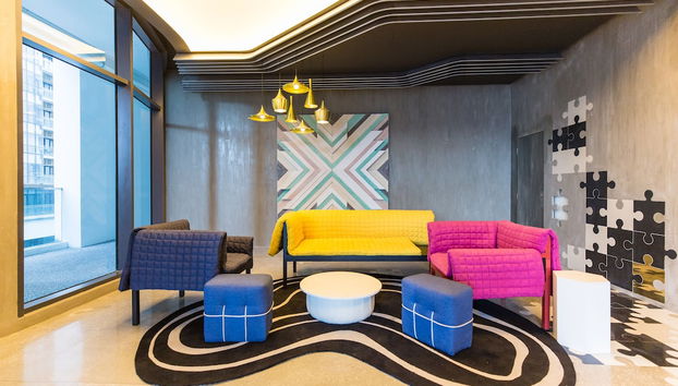 Zona de estar del vestíbulo