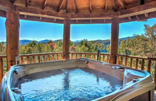 Stunning Mountain Cabin with Views and Hot Tub - Foto 13