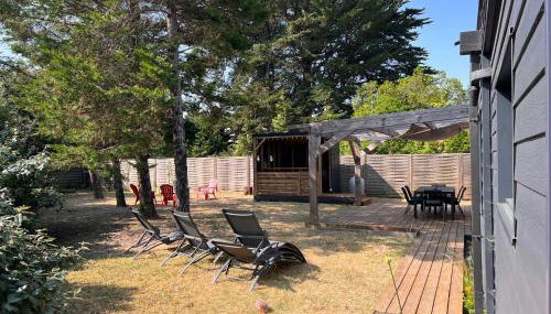Maison sur jardin clos à 100m de la plage - Photo 4, Garden, sunbed, Garden view