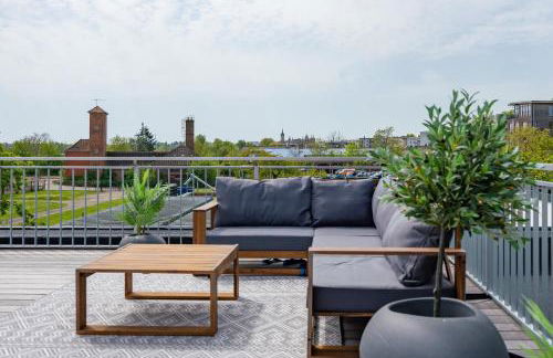 Sonnendeck Schwerin - Apartment mit Dachterrasse, Seeblick, Parkplatz, Fahrradschuppen, King-Size Bett - seenah relaxen - Foto 22