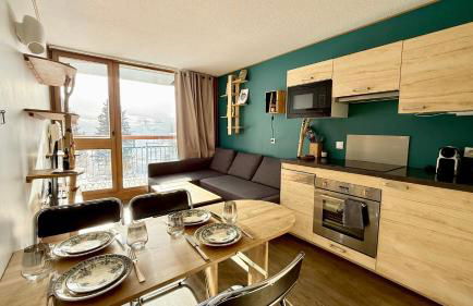 La Perdrix Blanche Appartement moderne Ski aux pieds - Vue panoramique et chambre séparée - 4 pers - Arcs 2000 - Foto 1