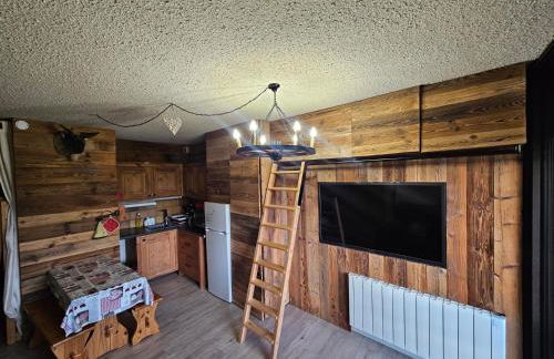 Studio cabine 4 pers Cosy esprit chalet Les glovettes - Foto 12