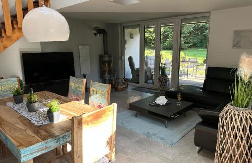 Ferienhaus Frankenwald 80qm unweit vom See in Lichtenberg - Sauna, Klima, Kamin, Garten - Bad Steben - Hof Saale - Foto 25