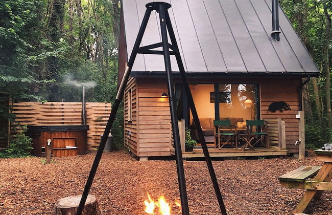 Woodland Cabin Retreat in Alfriston - hot tub - Foto 9