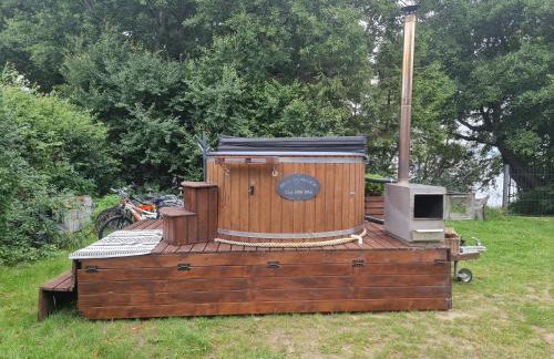 Nowy domek drewniany Tu Mi Dobrze w Lubkowie z plażą - Foto 7