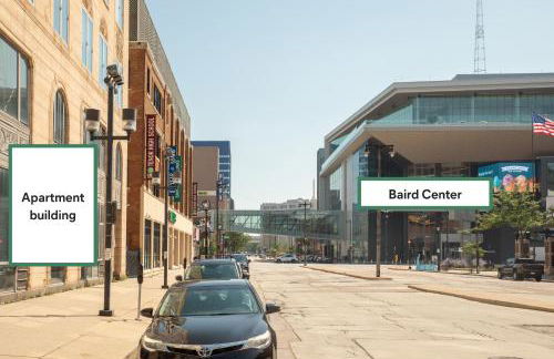 Deer District Studio Apt - One Block from Fiserv and Baird - Foto 22