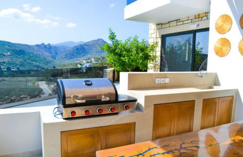 Paleokastro Villas with Private Heated Pool, Top Views - Next To Center - Top WiFi - Foto 4