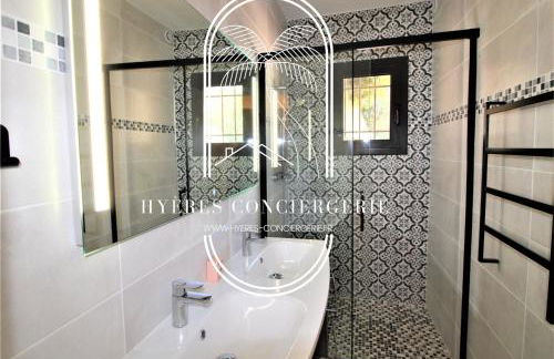 Villa l'Arbanaise vue mer piscine presqu'Ile Giens BY HC - Foto 28