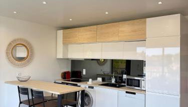 Charmant 2 pièces piscine plage & 15 min de Cannes - Foto 3, stove, dishwasher