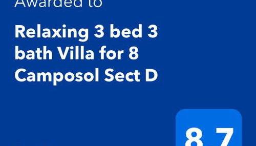 Quiet Relaxing 3 bed 3 bath Villa for 8 Camposol Sect D - Foto 4