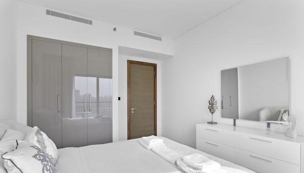 WelHome - Charming Apt With City Lights in Sobha Waves - Foto 4, Habitación