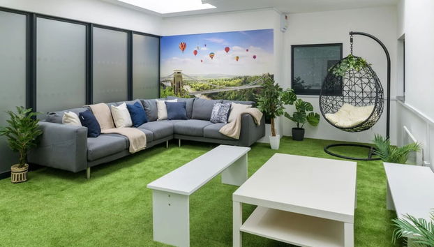 Zona de estar del vestíbulo