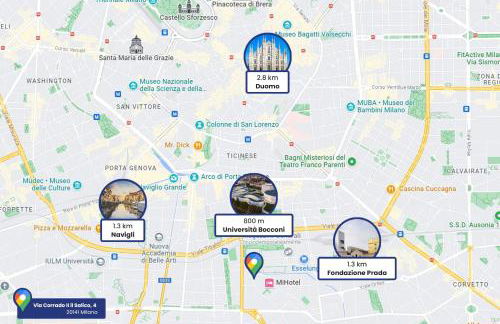 Milan - Bocconi e Navigli - Spacious 3BR Apartment 95 m - Free Parking - Foto 20