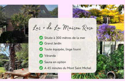 La Maison Rose - avec grand jardin clos à 300m de la mer - Foto 1