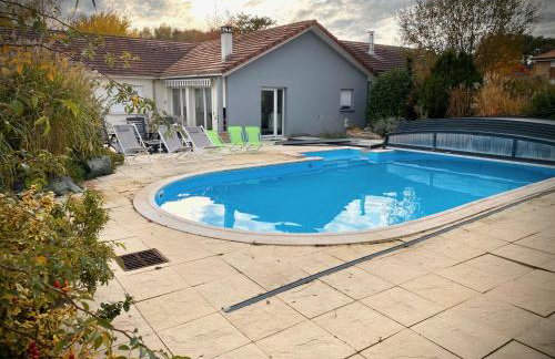 Villa 200m2 avec PISCINE chauffée & SPA & sauna & kota-grill - Foto 41
