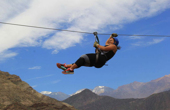 Tirolina sobre el embalse Potrerillos - Foto 6