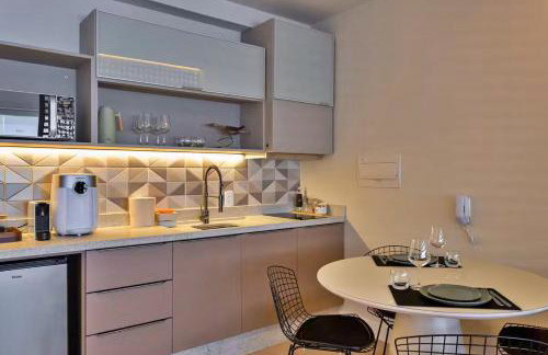 Studio 404 com Piscina e Academia Ar Condicionado no Centro Cívico com Garagem - Foto 23