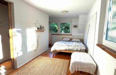 Domek nad Jeziorem Trzechowskim w lesie letniskowy na wsi - Foto 10