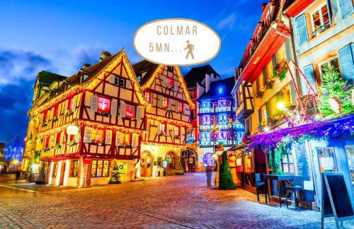 2BR Apartment near Colmar Centre - Boho Style, Hidden Room, Free Parking - Foto 6