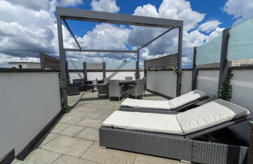 Penthouse-Maisonette - City Center, Highspeed Internet, Garage - Foto 33