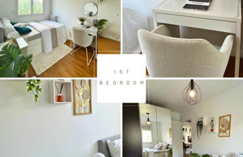 Entire 60m2 apartment - Close to Paris - Parking - Kitchen - 2min RERB - Olympic'24 - Foto 4