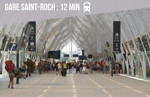 Montpellier Centre - Antigone - Parking Privé et Gratuit - Foto 21