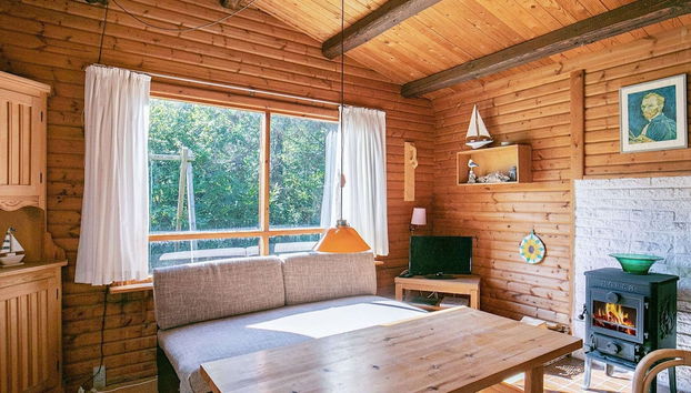 Retro Beach Retreat in Gedesby - Foto 3, Wohnbereich