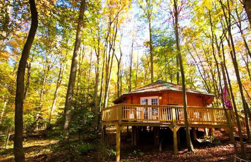 Romantic Yurt Getaway with a Private Hot Tub near Beckley, West Virginia - Foto 1