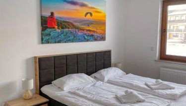 MaMa-Apartments - Haus Martina im Herzen der Rhön - 3 einzelbuchbare moderne Wohnungen für 2-8 Personen, Terrasse, Balkon, Garten, Ski und E-Bike Keller, Lounge, freies Wlan, familienfreundlich - Foto 5, towels, wardrobe