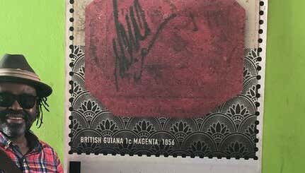 Tour del One cent magenta della Guyana Britannica