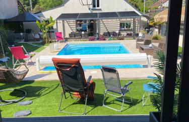 Maison avec piscine chauffée jacuzzi a1 heure paris 10 mn du centre ville - Photo 48