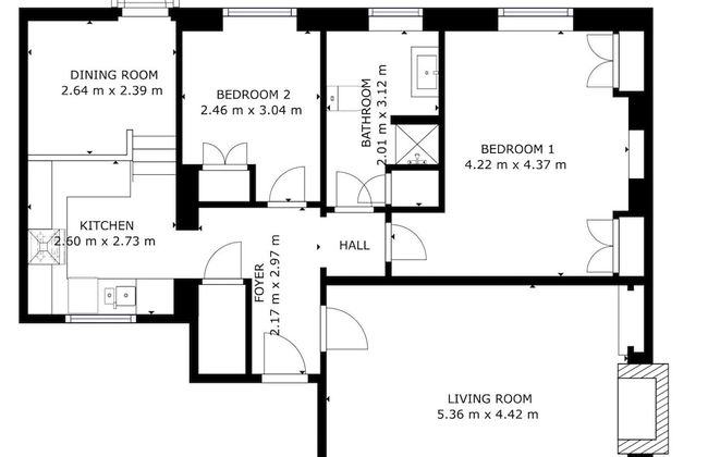 Clapham Charm: 2-bedroom Beauty - Foto 28