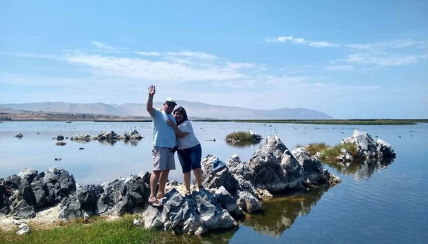 Pareja en los humedales de Ite