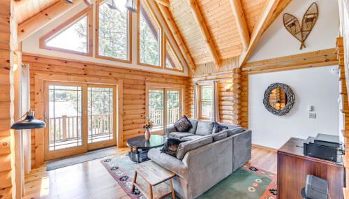 Lakefront Corinth Log Home Private Dock, Fire Pit - Foto 4