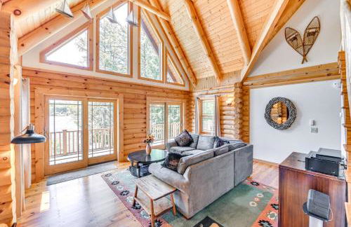 Lakefront Corinth Log Home Private Dock, Fire Pit - Foto 4