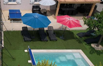 En Ardèche, maison de vacances l'Odyssée climatisée avec sa piscine privée et chauffée - Foto 15