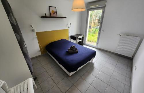 Appt 2 chambres au calme - jardin privé - Metro D, Eurexpo, Groupama Stadium - Foto 5