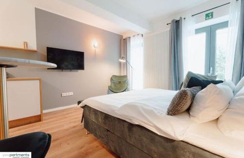 City-Studio im Innenhof mit Boxspring-Bett und Community-Raum - Foto 36