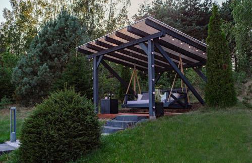 Dom na wzgórzu z widokiem na jezioro z balią i sauną - Foto 24