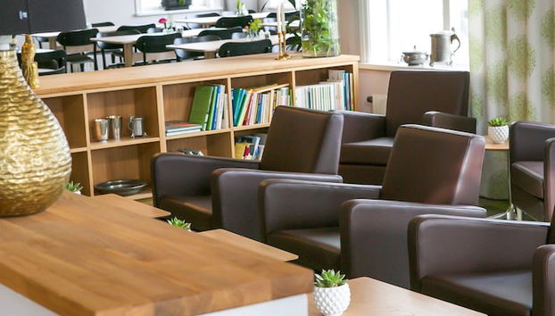 Zona de estar del vestíbulo