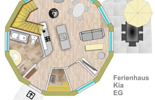 Kugelhaus Kia - Modernes Kugelhaus mit klarer Linie und Naturbezug am Tollensesee - Foto 3