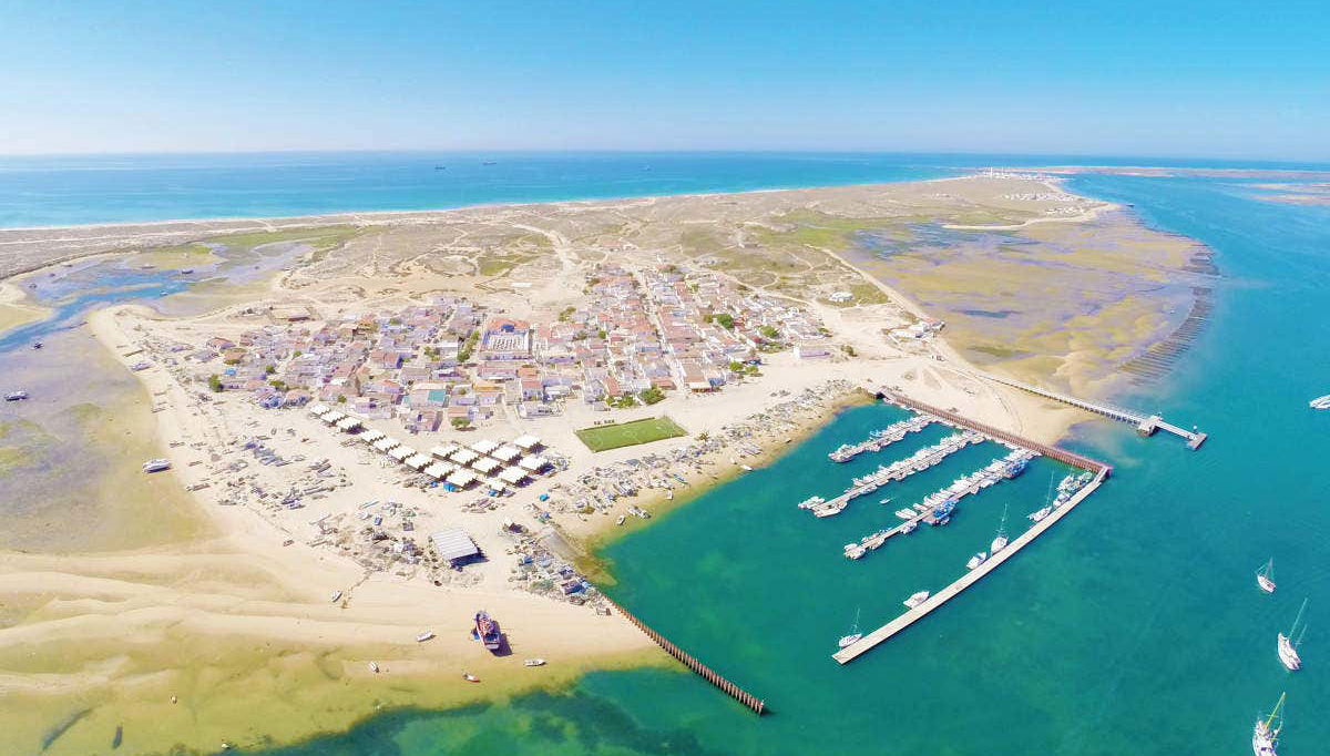 Bird's eye view of Olhao