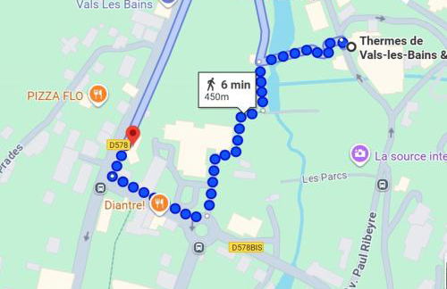 T2 proche Thermes Vals Idéal curistes et familles - Foto 8