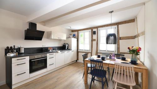 Ferienwohnung Heppenheim - Wohnung "Nibelungen"mit Dachterrasse - Das schiefe Haus - Foto 1, dishwasher, toaster